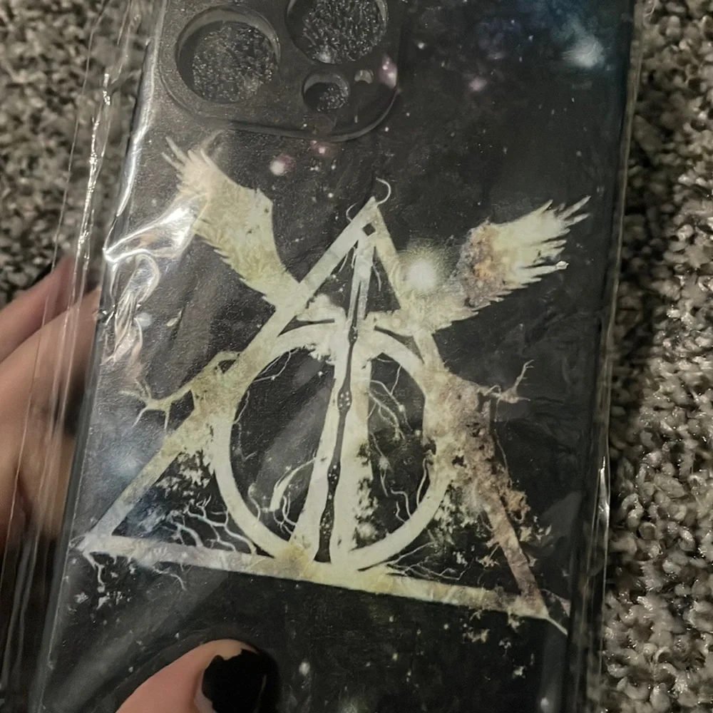 NWT Harry Potter Phone Case IPhone 13 Pro Max Deathly Hallows Cover Purple - Picture 2 of 3